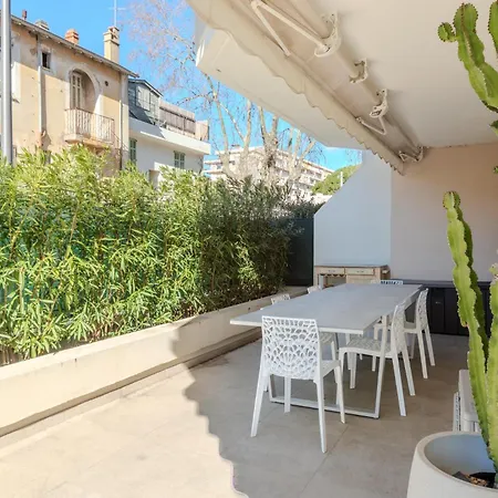 Apartmán Proche Croisette Et Plages - 2 Pieces Avec Terrasse, Jardin Prive Et Parking *